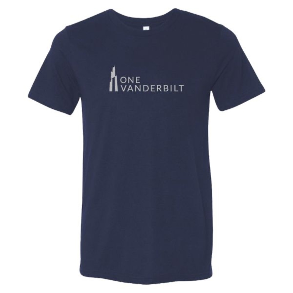 Summit One Vanderbilt Unisex Short Sleeve Tee Size Small Blue